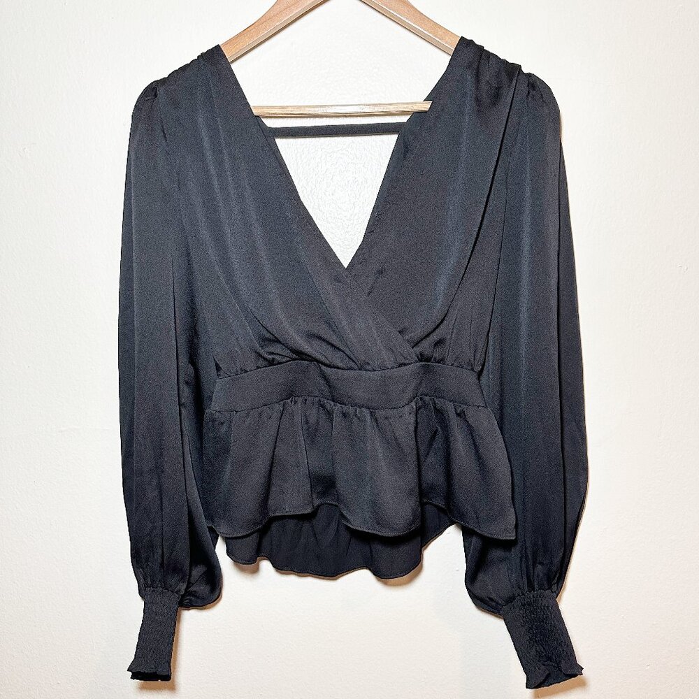 express black blouse tie bow back